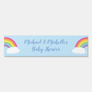 Rainbow Baby Shower Sign
