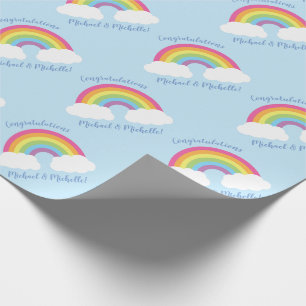 Rainbow Baby Shower Wrapping Paper
