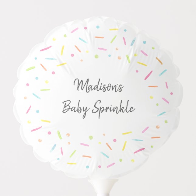 Rainbow Baby Sprinkle Balloon (Front)
