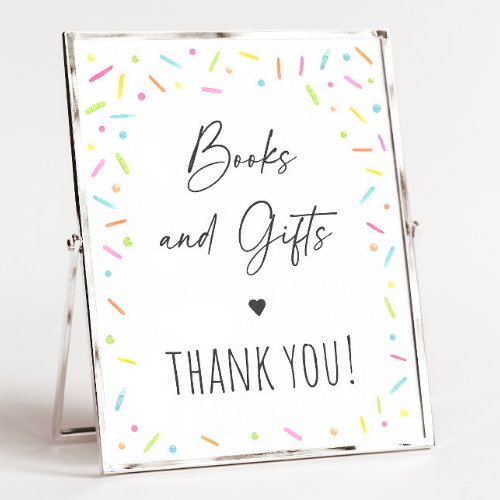 Rainbow Baby Sprinkle Books  Gifts Sign