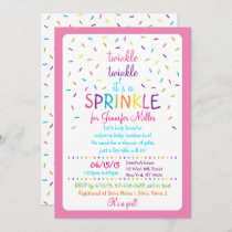 Rainbow Baby Sprinkle Invitations