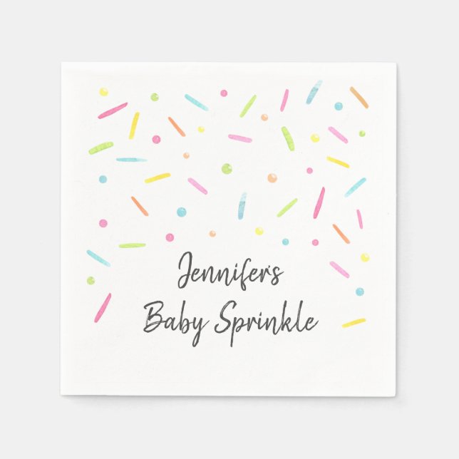 Rainbow Baby Sprinkle Napkins (Front)