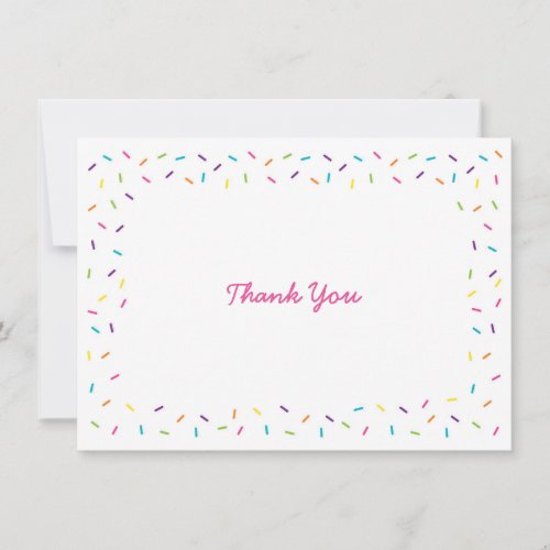 Rainbow Baby Sprinkle Thank You Cards