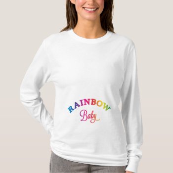 Rainbow Baby T-shirt by INAVstudio at Zazzle