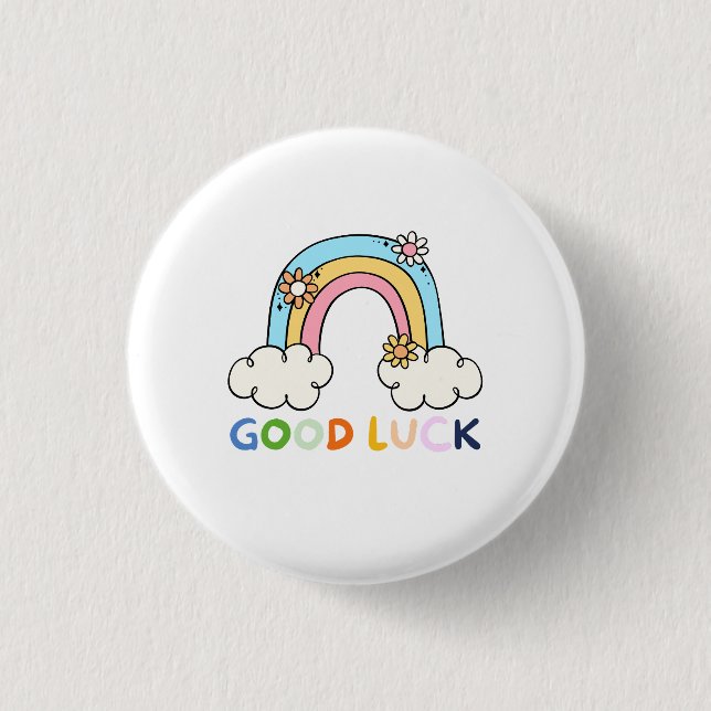 Rainbow Back to school gift Teacher Gift 1st grade Button (Front)