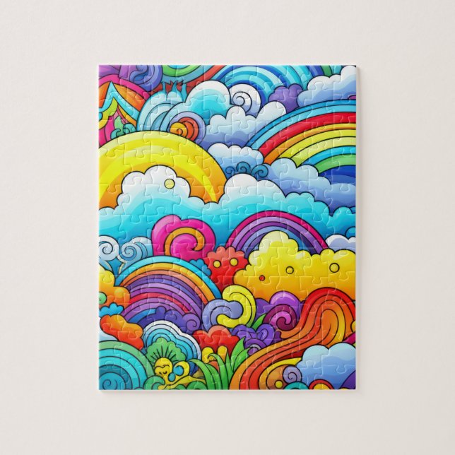 Rainbow backgrounds jigsaw puzzle (Vertical)