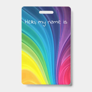 rainbow badge