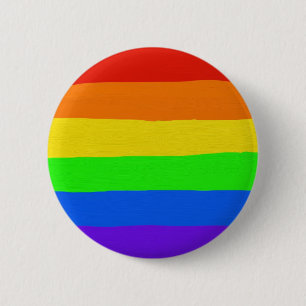 Rainbow Badge Pinback Button