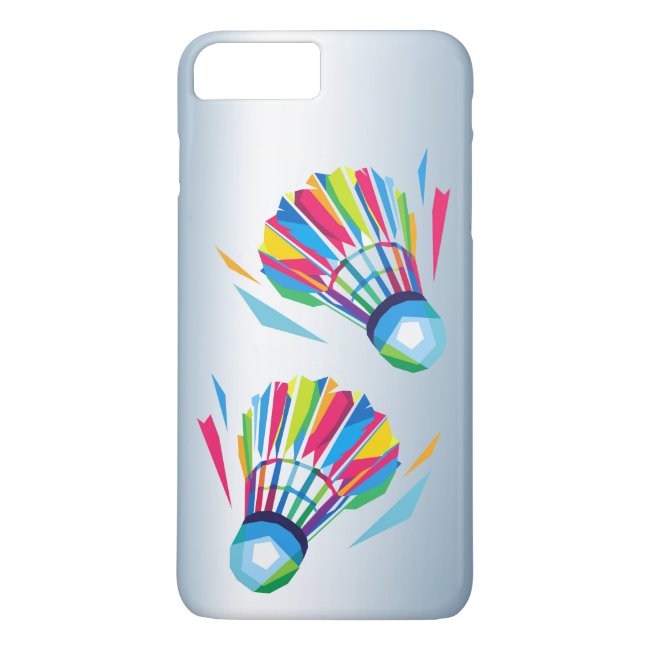 Rainbow Badminton Shuttlecock iPhone 8/7 Plus Case