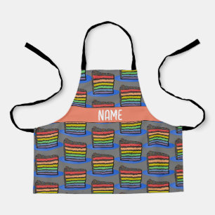 Rainbow Baker's Cake Apron