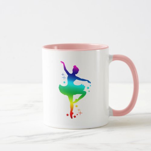 Rainbow Ballerina Mug