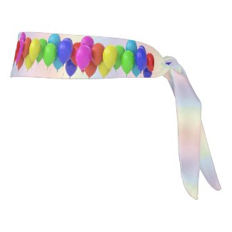 Rainbow Balloon Pattern Headband