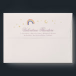 Rainbow Balloons Unicorn Pink Birthday Party Girl Envelope<br><div class="desc">Rainbow Balloons Unicorn Pink Girl return address birthday party invitation envelope ***this design is part of a collection*** _______________________ this design template is fully editable and customizable by you the customer - click personalize further button if you wish to move, add, delete, or make significant changes to the design _______________________...</div>