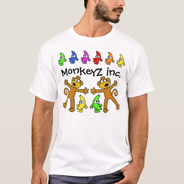Rainbow Banana and Monkey shirt (Front)