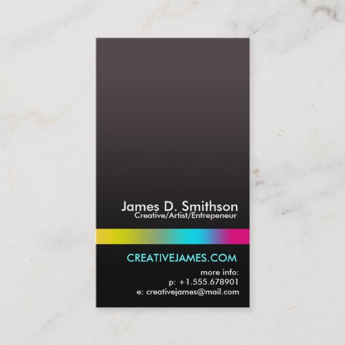 Rainbow Bar Business Card