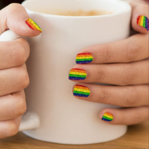 Rainbow Bar Minx Nail Wraps