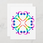 Rainbow Bass Clef Cluster (Front/Back)
