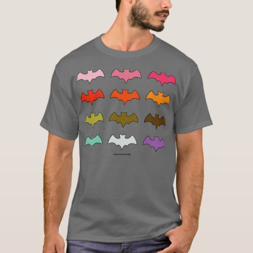 Rainbow Bats T_Shirt