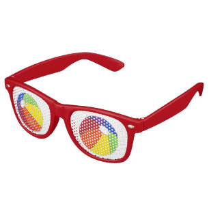 Rainbow Beach Ball Beachball Summer Party Shades