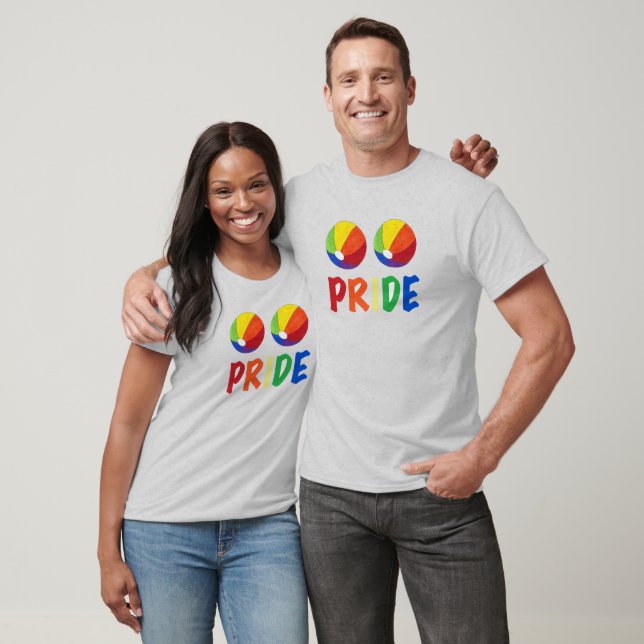 Rainbow Beach Ball Beachball Summer Pride Tee (Unisex)