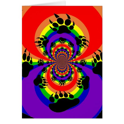 Rainbow Bear Paw Polar Inversion Cards (Front)