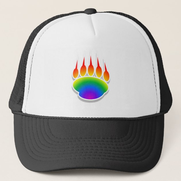 rainbow bear hat