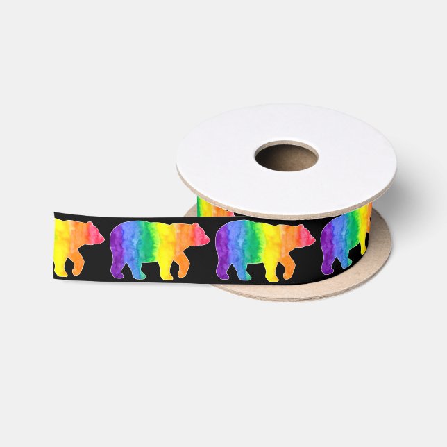 Rainbow Bear Ribbon (Spool)