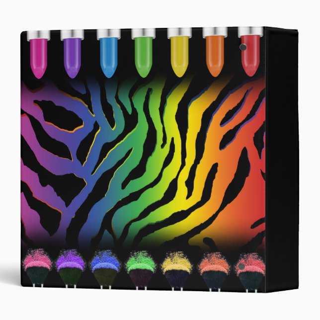 Rainbow Beauty Binder (Back/Spine)