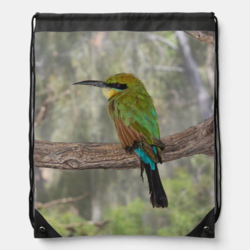 Rainbow bee_eater bird Australia Drawstring Bag