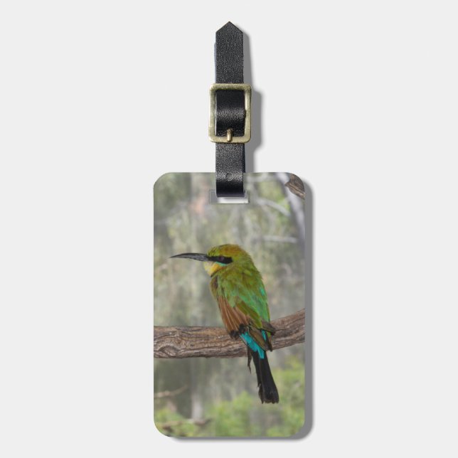 Rainbow bee-eater bird, Australia Luggage Tag (Front Vertical)
