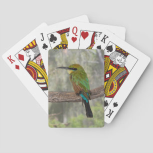 Rainbow bee-eater bird, Australia Poker Cards