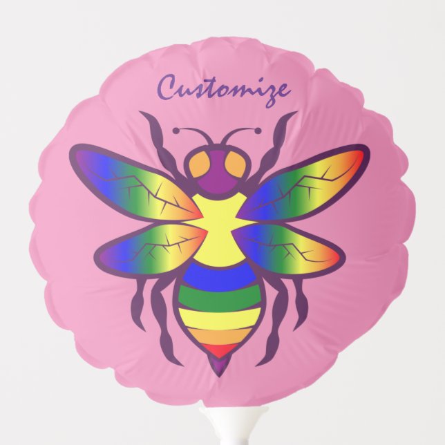 Rainbow Bee Thunder_Cove Balloon (Front)