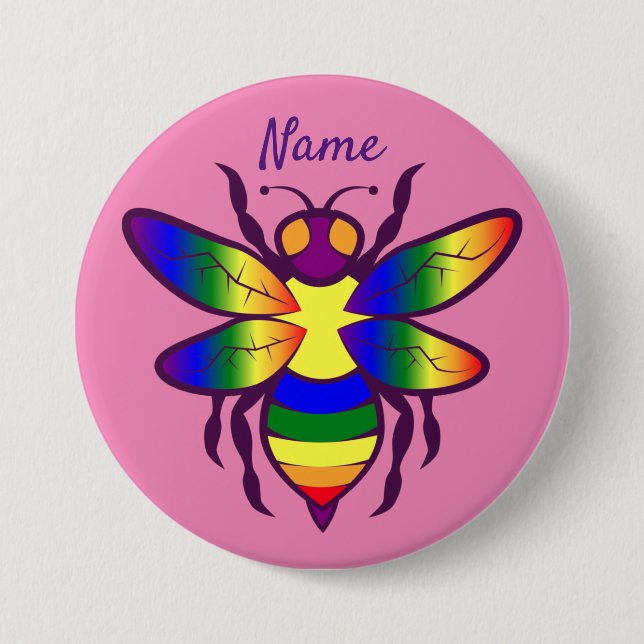Rainbow Bee Thunder_Cove Button (Front)
