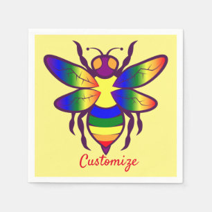 Rainbow Bee Thunder_Cove  Napkins
