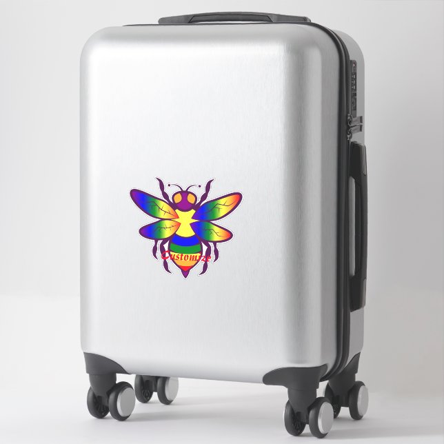 Rainbow Bee Thunder_Cove Sticker (Suitcase)