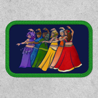 Rainbow Belly Dancer Art Belly Dance  Patch