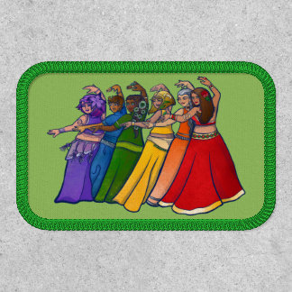 Rainbow Belly Dancer Art Belly Dance  Patch