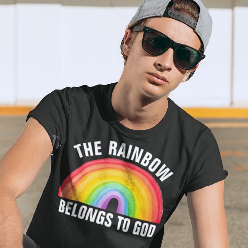 RAINBOW BELONGS TO GOD CHRISTIAN T_Shirts