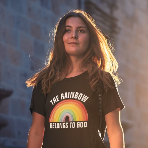 RAINBOW BELONGS TO GOD CHRISTIAN T_Shirts