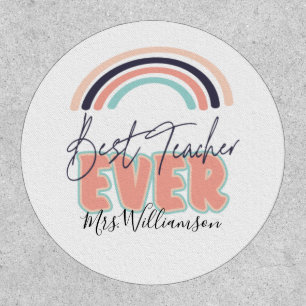 Rainbow Best Teacher Patch
