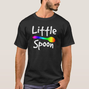 Rainbow Big Spoon Little Spoon Matching Gay Couple T-Shirt
