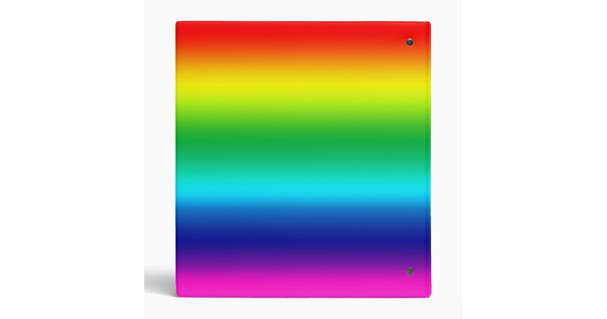 RAINBOW - binder | Zazzle