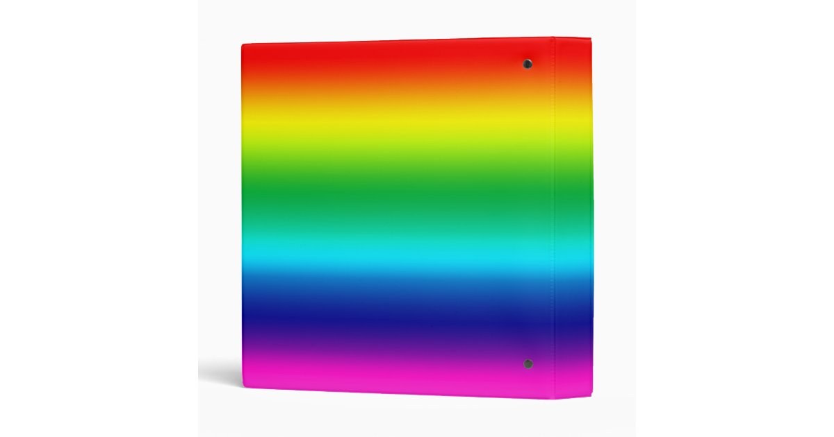 RAINBOW - binder | Zazzle