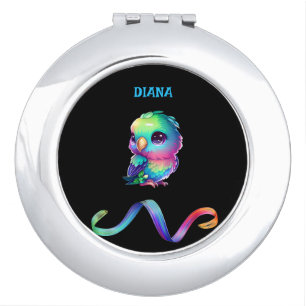 Rainbow Bird  Compact Mirror