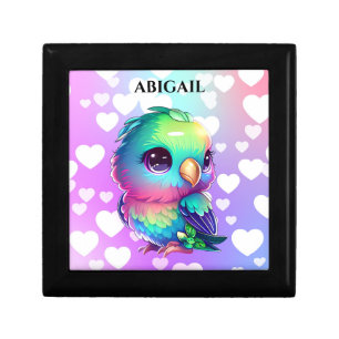 Rainbow Bird & Hearts Gift Box