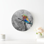 Rainbow Bird Large Clock (Home)