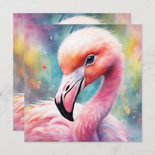 Rainbow Birds Flamingo 2 (Front/Back)