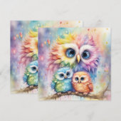 Rainbow Birds Owls 4 (Front/Back)
