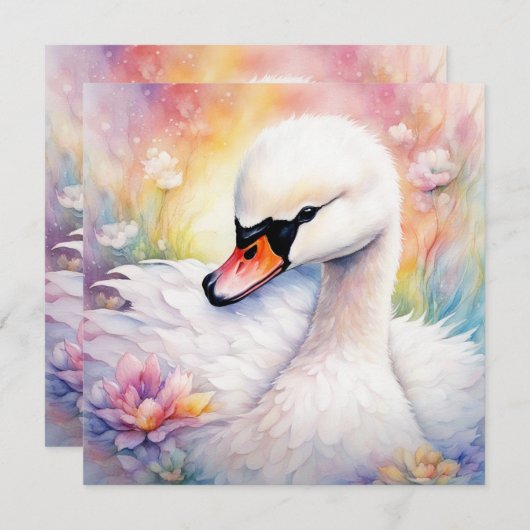 Rainbow Birds Swan 3 (Front/Back)