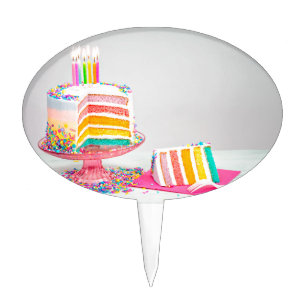 rainbow Birthday Cake Topper